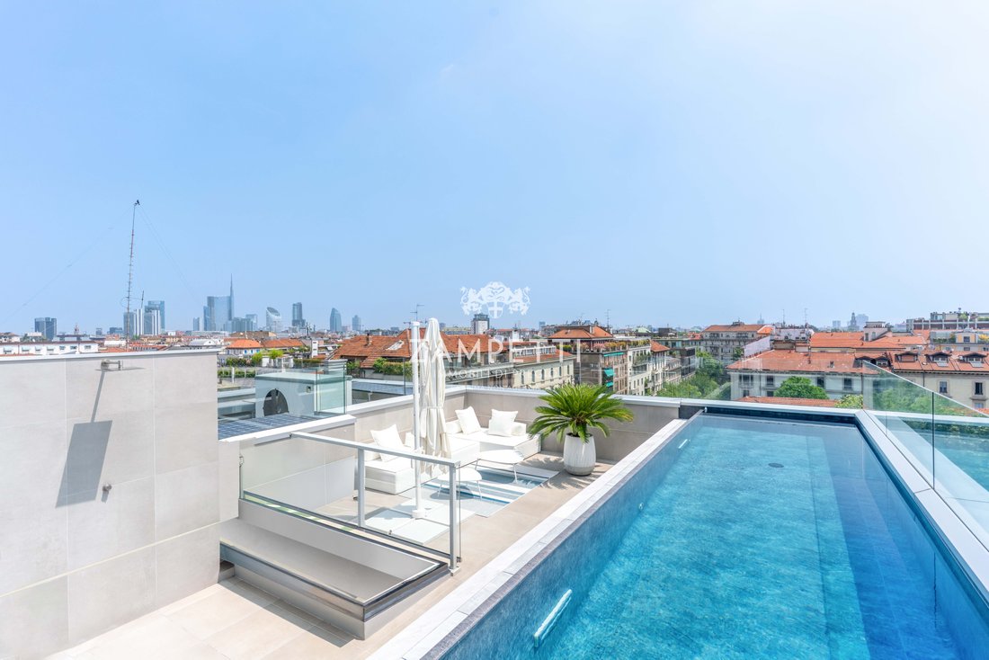 Curated visual reference: Arco Della Pace Luxury Penthouse With Pool In Milan Lombardy Photo Inspiration