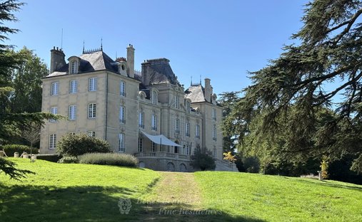19 Th C. Chateau With Outbuildings And Pool