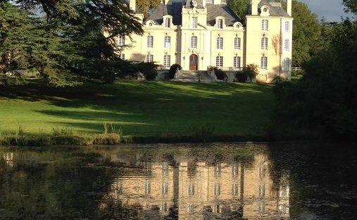 19 Th C. Chateau With Outbuildings And Pool