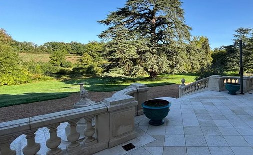 19 Th C. Chateau With Outbuildings And Pool