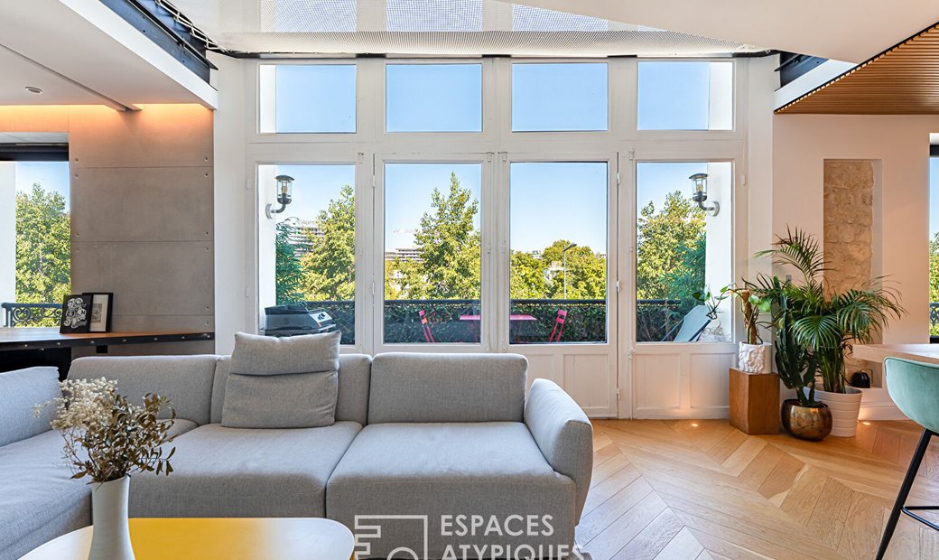 Contemporary Duplex With Balcony In A Former In Meudon, île De France ...