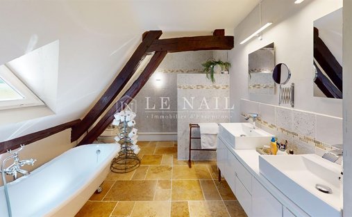 Chateau With Its Lodges For Sale On A Part Wooded 71 Acre Estate With Lake In South Touraine.