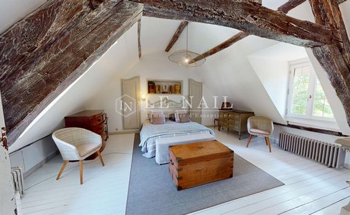 Chateau With Its Lodges For Sale On A Part Wooded 71 Acre Estate With Lake In South Touraine.