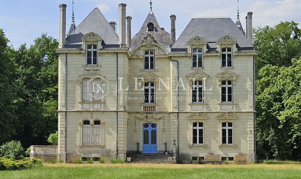19 C. Chateau On A 25 Acre Wooded Estate In Anjou