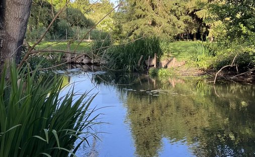 18th Century Castle And Its Walled Park