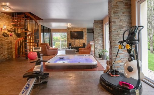 18th Century Castle And Its Walled Park