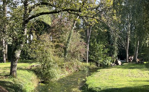 18th Century Castle And Its Walled Park