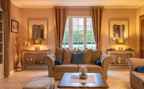 18th Century Castle And Its Walled Park