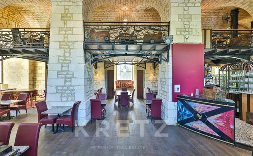 19th C. Chateau In Green Setting