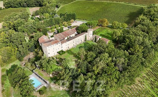 Elegant XI Xth Century Castle Beautiful Park Pool