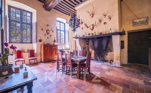 A Chateau From The Late 17th Century, Listed As A Historical Monument, Its Outbuildings And