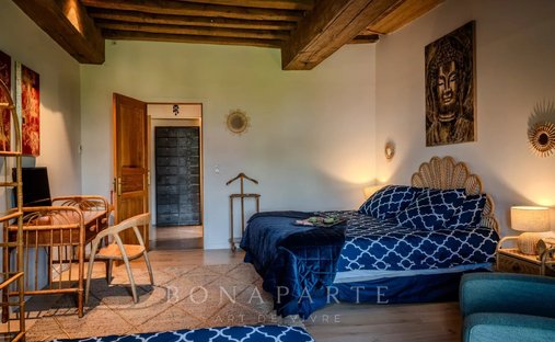 Perched In The Hills Of The Vire Valley, With 22 Hectares Of Land, A Listed Chateau From The