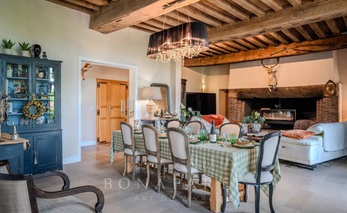 Perched In The Hills Of The Vire Valley, With 22 Hectares Of Land, A Listed Chateau From The