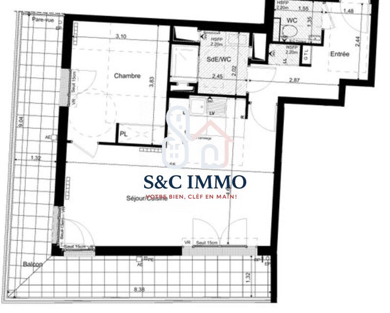 Appartement à Suresnes, Île-de-France, France 4 - 16888501
