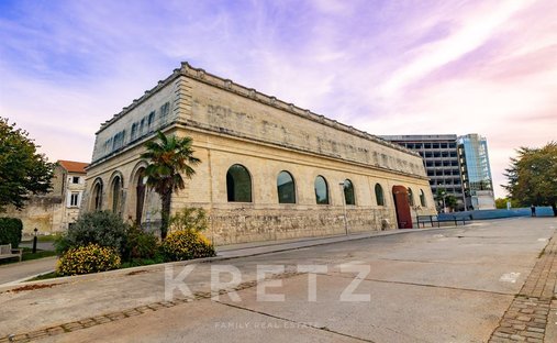 19th C. Chateau In Green Setting