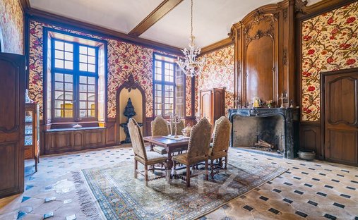 A Chateau From The Late 17th Century, Listed As A Historical Monument, Its Outbuildings And