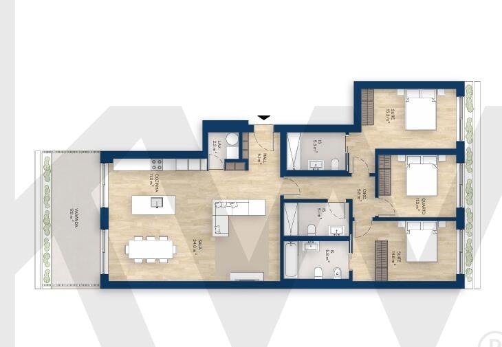 Apartment in Mafamude e Vilar do Paraiso, Porto District, Portugal 5 - 16902734