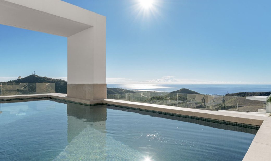 View of Luxury Duplex Penthouse: Private Pool, Gym, Spa & In Marbella ...