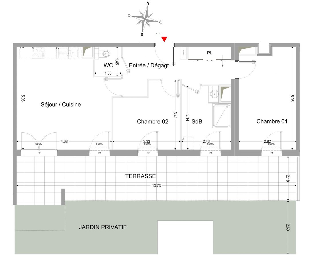 Apartment in Vieille Chapelle, 8e Arrondissement, Marseille 2 - 16919940