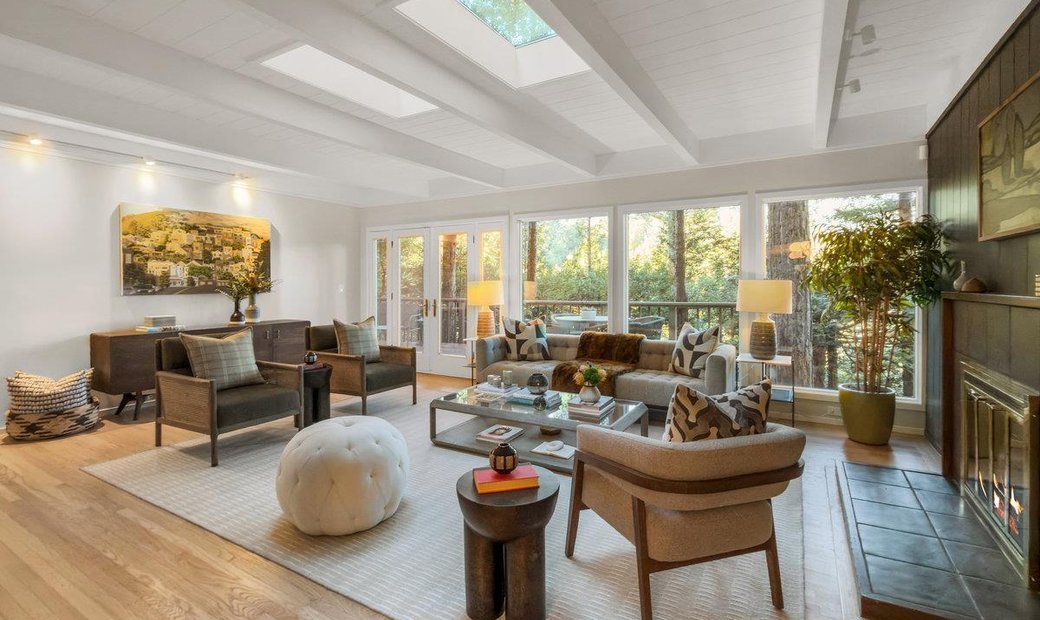 Architectural Gem Embracing Nature In Mill Valley, California, United ...