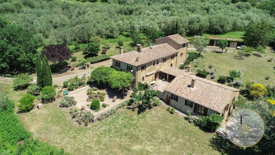 Maisons de campagne à Pienza, Toscane, Italie 1 - 16708124