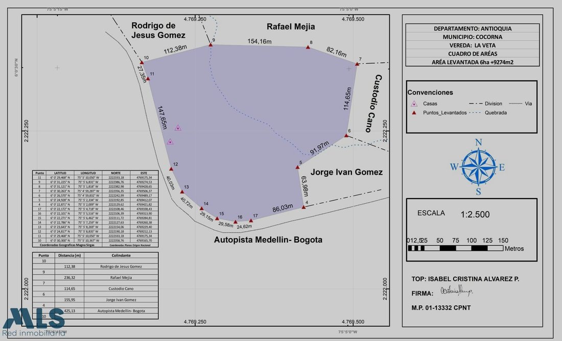 Land in Cocorná, Antioquia, Colombia 1 - 16929277