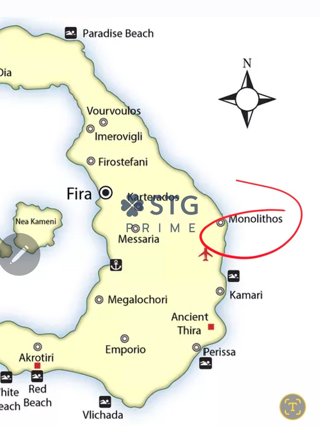 Land in Thira, Aegean, Greece 4 - 16953544