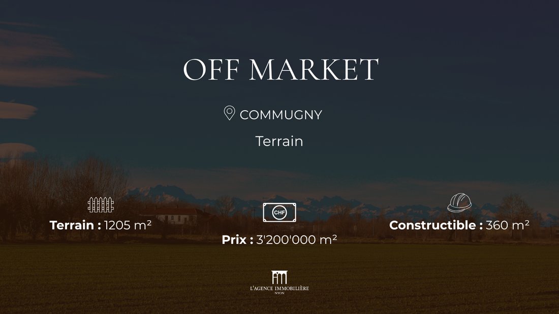 Rare Development Opportunity In One Of Commugny’s Most Sought After Residential Areas