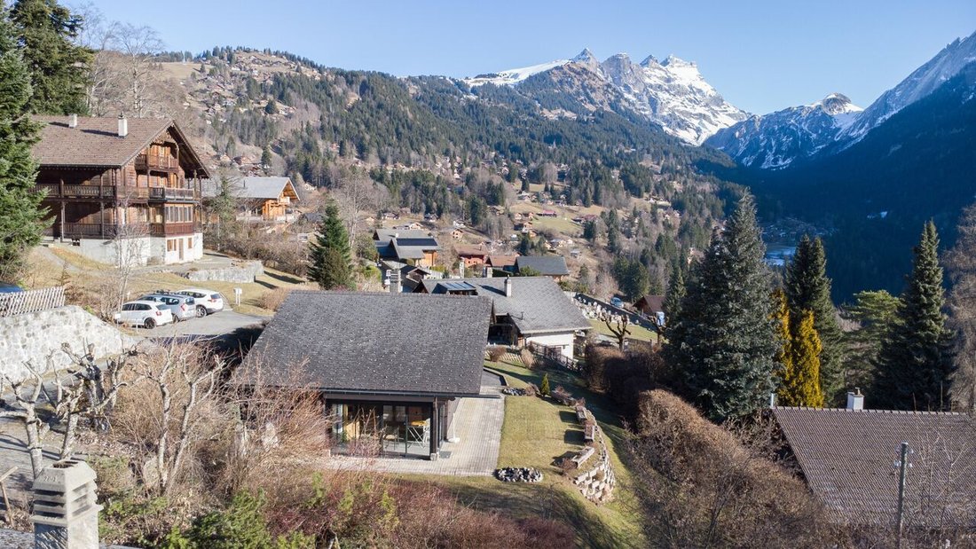 Chalet In Gryon With Land, Quiet Area, Close To Ski Slopes, Second Home