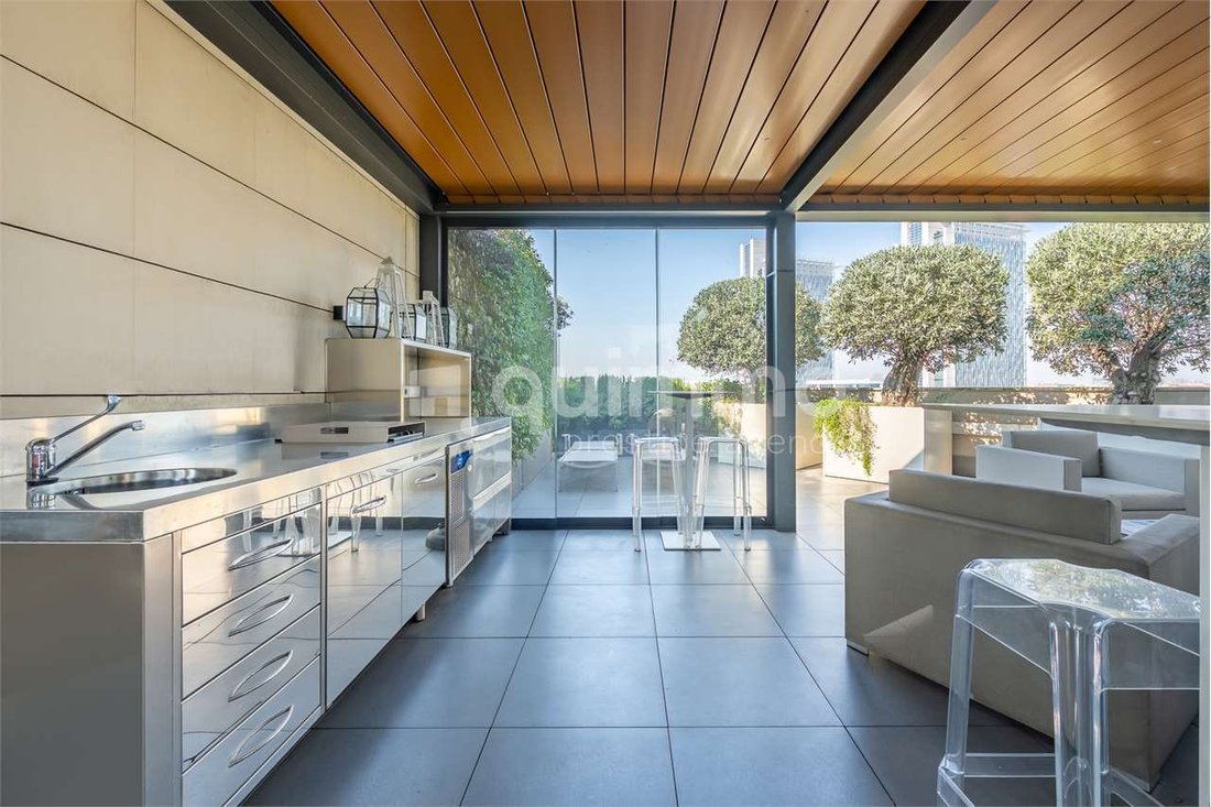 Splendid Penthouse With Terraces And Veranda In Milan, Lombardy, Italy ...