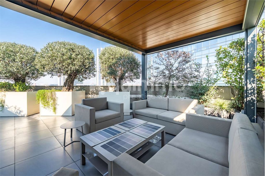 Splendid Penthouse With Terraces And Veranda In Milan, Lombardy, Italy ...