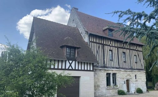 Castle in Beaumont-le-Roger, Normandy, France 1