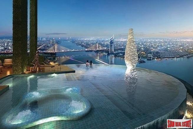 Canapaya Residences Rama 3 - Stunning River Views from this Two Bedroom Pet Friendly Condo for Sale