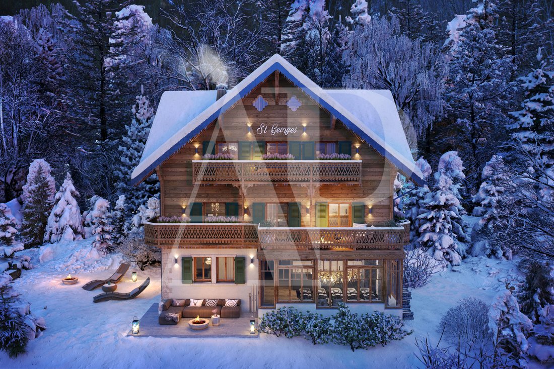 Luxurious Duplex On Plan In Champéry