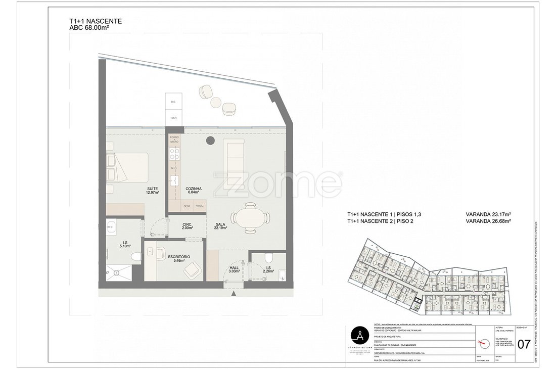 Apartment in Mafamude e Vilar do Paraiso, Porto District, Portugal 5 - 16994035