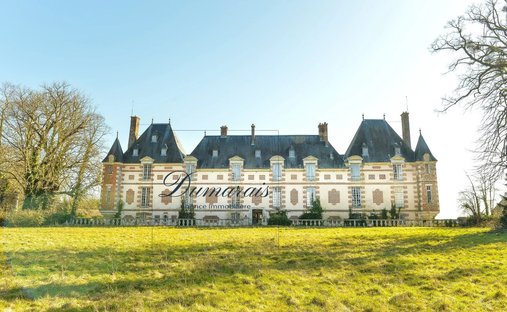 Castello a Douains, Normandia, Francia 1