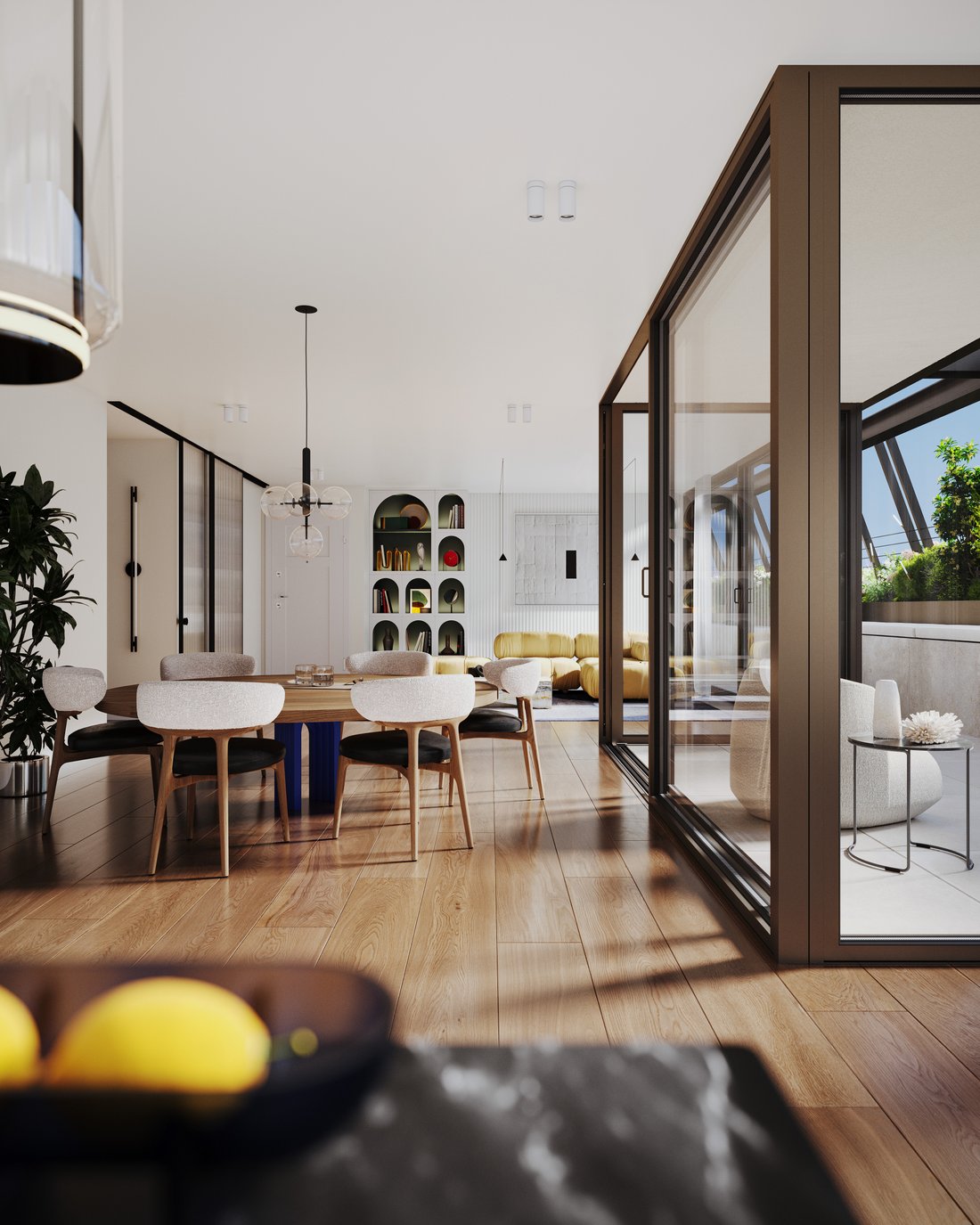 Beautiful view of Class A Penthouse Building