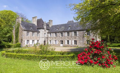 Castle in Le Folgoet, Brittany, France 1