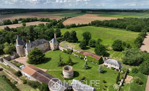 Schloss in Jean Jaures-Les Maligrettes, Thouars, Frankreich 1