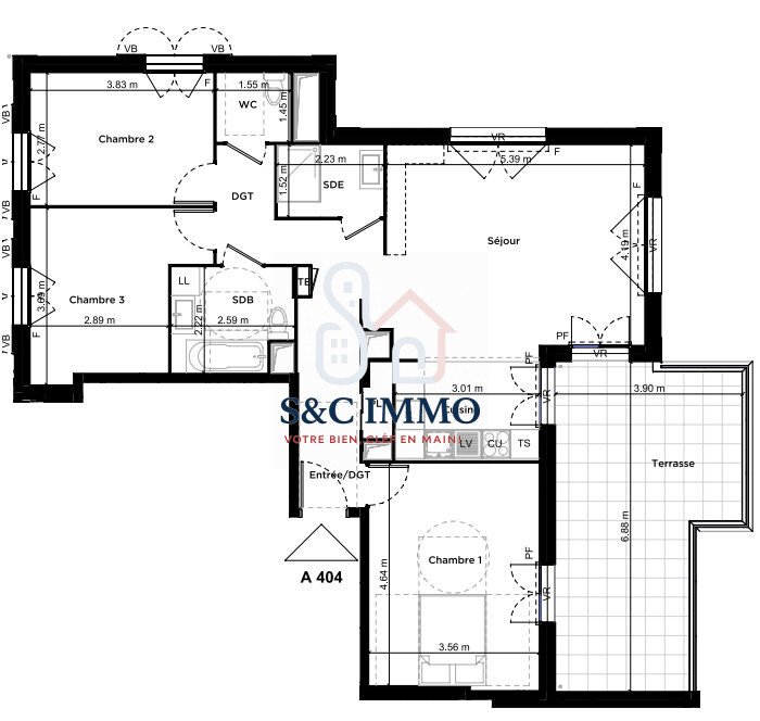 Apartment in Ouest, Igny, France 5 - 17044969