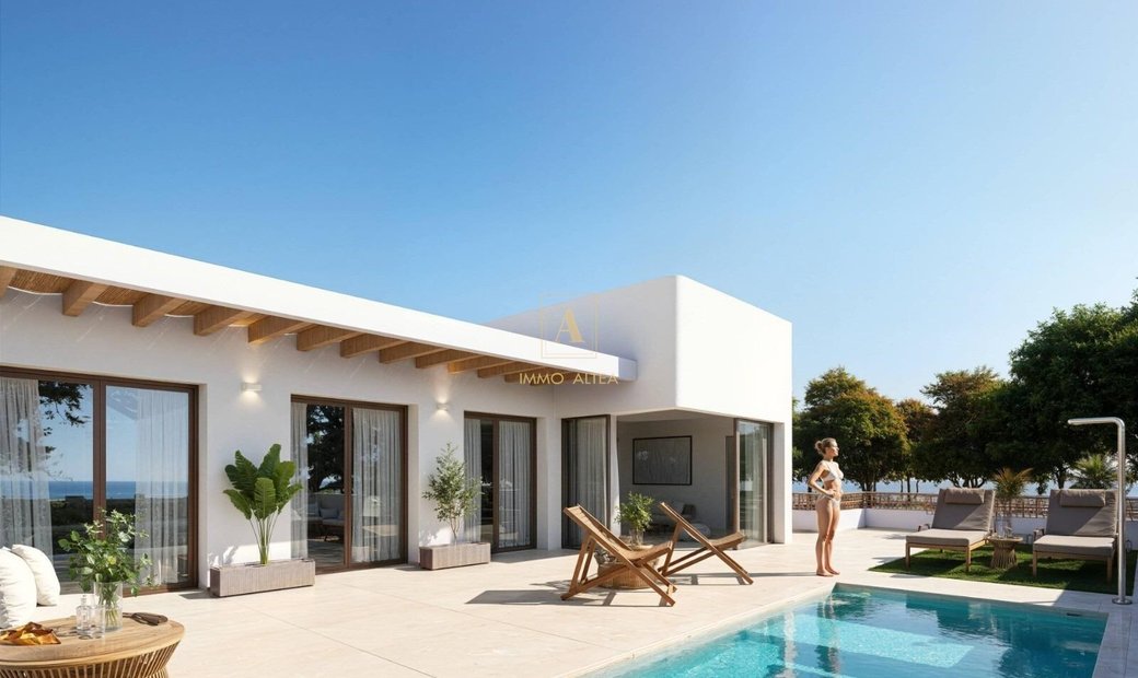 New Build Ibiza Style Townhouses In In Dolores, Valencian Community ...