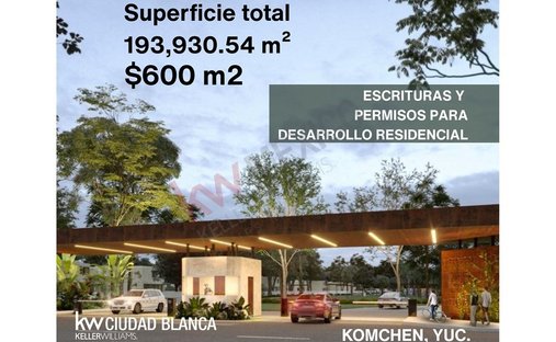 Terreno a Privada Residencial Kantara, Yucatán, Messico 1
