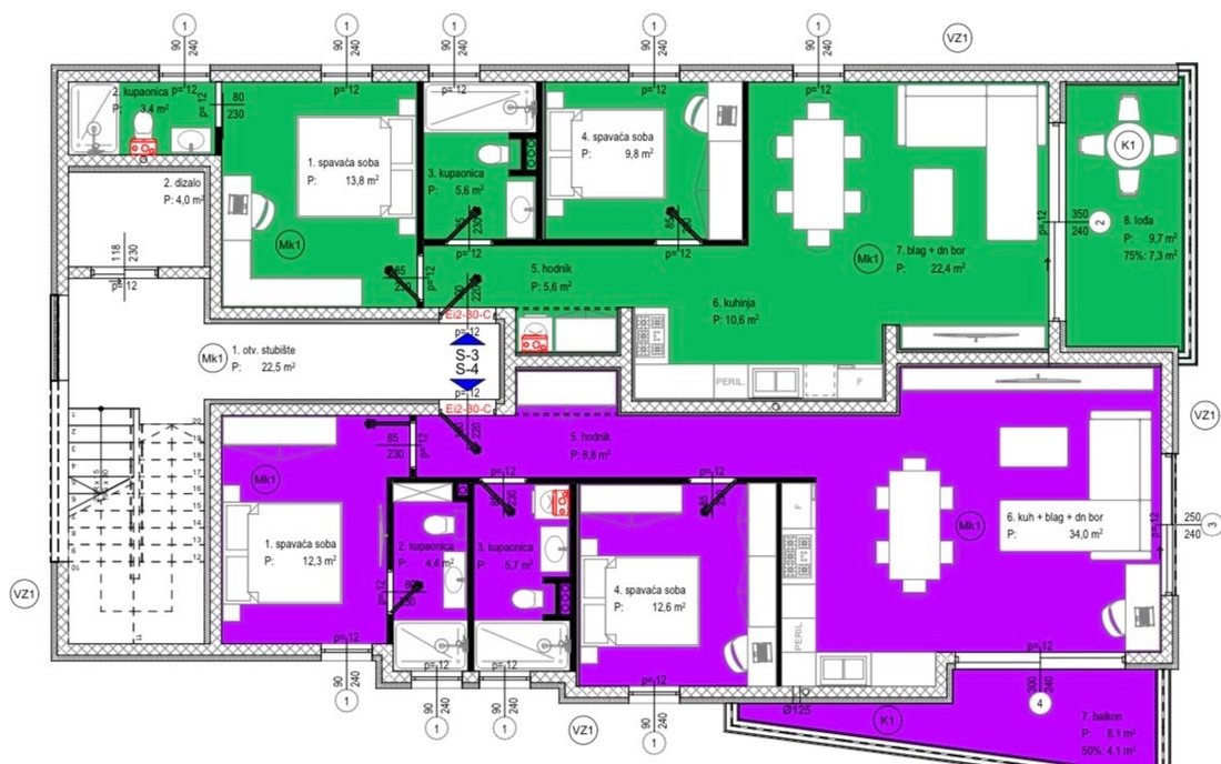Apartment in Mjesni odbor Crvene kuce, Zadar, Zadar County 4 - 17098720