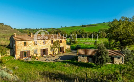 Maisons de campagne à San Quirico d'Orcia, Toscane, Italie 1