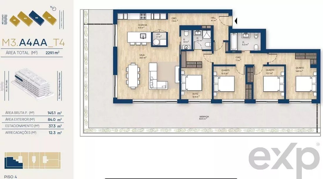 Apartment in Canidelo, Porto District, Portugal 2 - 16550913