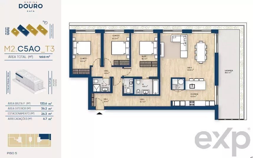 Apartment in Canidelo, Porto District, Portugal 2 - 16550901