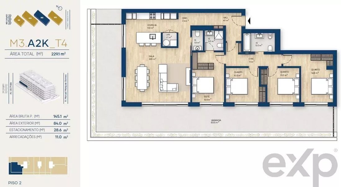 Apartment in Canidelo, Porto District, Portugal 2 - 16550908