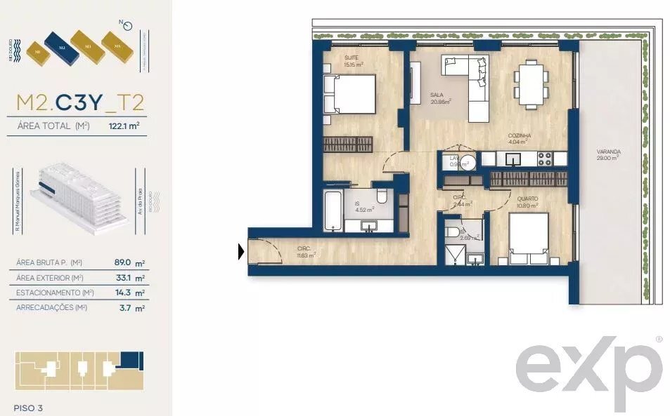 Apartment in Canidelo, Porto District, Portugal 2 - 16550884