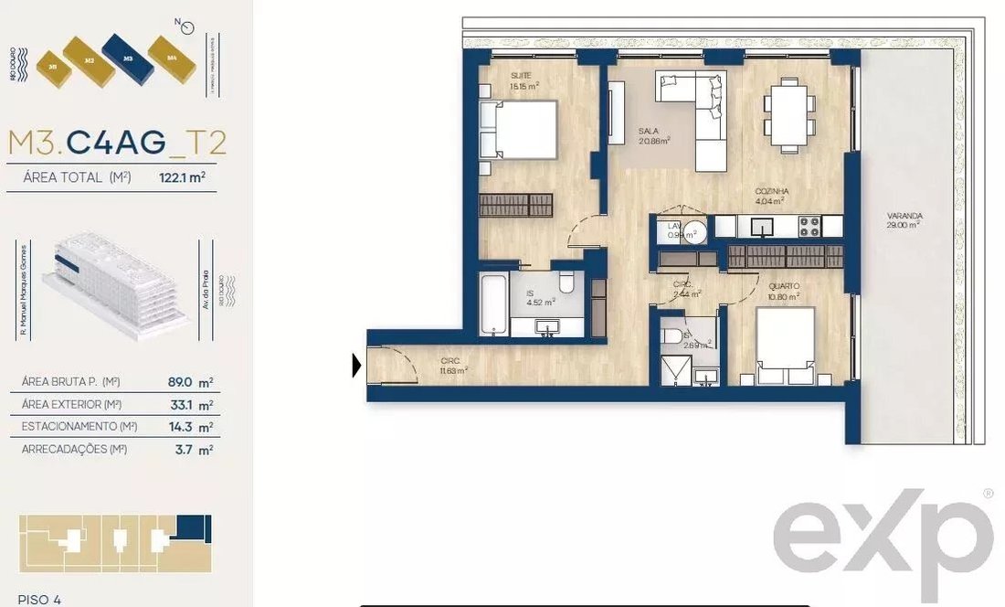 Apartment in Canidelo, Porto District, Portugal 2 - 16550887
