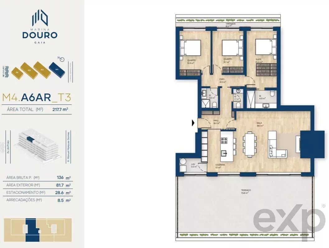Apartment in Canidelo, Porto District, Portugal 2 - 16550924